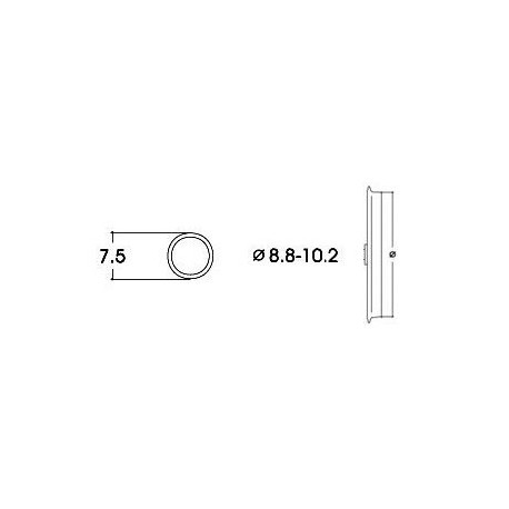 AC Traction Tire. 8,8 - 10,2 mm (x10). ROCO 40073