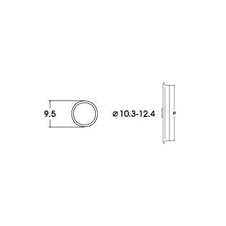 Aros de adherencia AC. 10,3 - 12,4 mm (x10). ROCO 40074