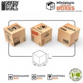 Cajas en miniatura impresas, pequeñas (x12).