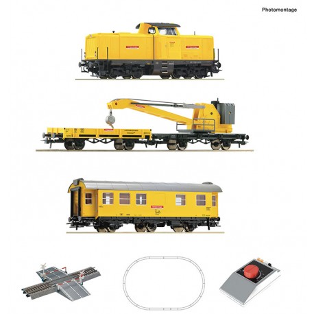 Analogue starter set locomotive class 212 with crane train