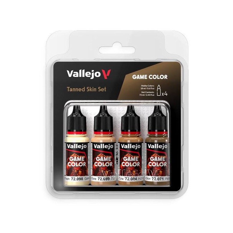 Vallejo Game Color Paint Set 295 - Skin Tones (72.295) (x8)