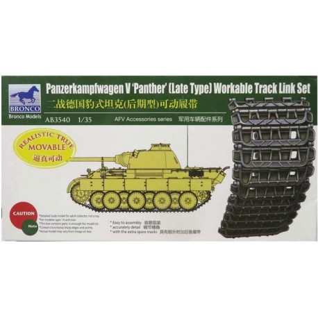 Cadenas para Panzerkampfwagen V, última versión.