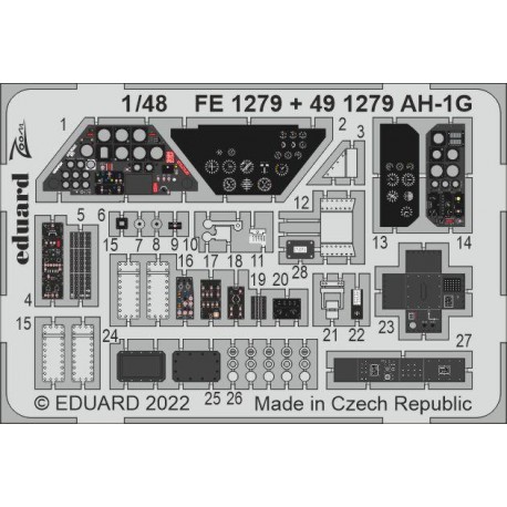 Photo-etched: AH-1G.