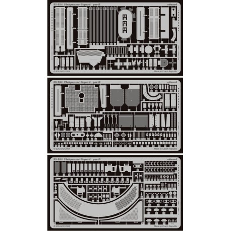 Photo-etched: Flakpanzer Gepard (for Tamiya).