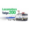 Locomotiva elétrica 269.400 na decoração "Talgo 200", RENFE.