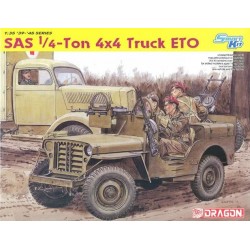Vehículo 4x4 1/4 Ton del SAS. Incluye figuras.