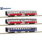 Set of three Schindler coaches, CP. Era III.