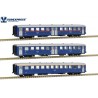 Set of three Schindler coaches, CP. Era IV.