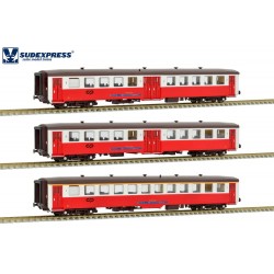 Set of three Schindler coaches, CP. Era IV.