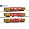 Set of three Schindler coaches ("Vinho do Porto"). Era V.