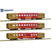 Set of three Schindler coaches ("Vinho do Porto"). Era V.