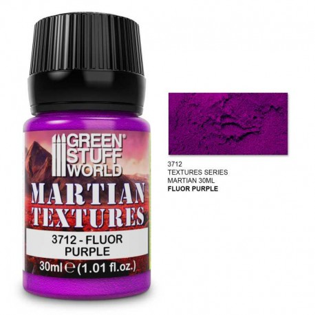 Textured paint martian, fluor purple.