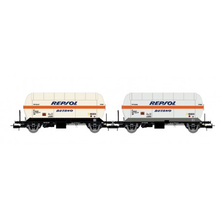 2-unit set of tank wagons, Repsol Butano.