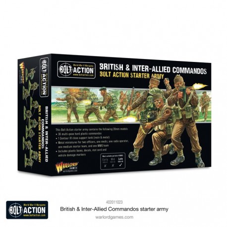 Ejército de comandos británicos e interalidados. Bolt Action.