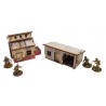 Pre-painted WW2 Normandy Small Sheds with Dovecote.