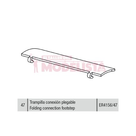 Folding connection footstep. Mikado