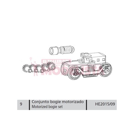 Conjunto bogie motorizado para 443 de RENFE.