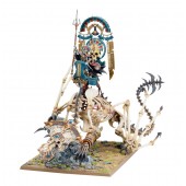 Tomb King/Liche Priest montado en Necrolith Bone Dragon.