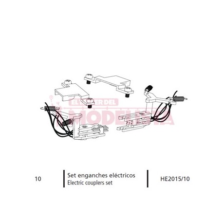 Electric couplers set for RENFE 443.