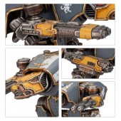 Legions Imperialis: Warhound Scout Titans with Turbo-laser Destructors and Vulcan Mega-Bolters.