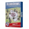 Campo de Blood Bowl Siete: Campo impreso a doble cara y banquillos para Blood Bowl Siete.