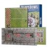 Campo de Blood Bowl Siete: Campo impreso a doble cara y banquillos para Blood Bowl Siete.