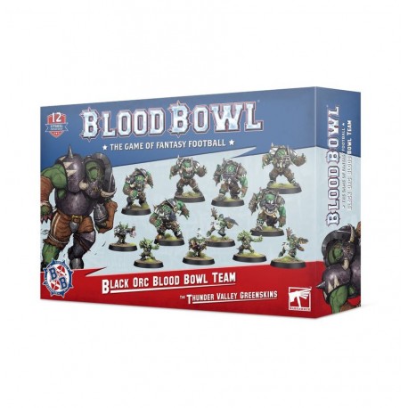 Black Orc Blood Bowl Team: The Thunder Valley Greenskins.