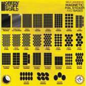 Rectangular magnetic sheet self-adhesive 40x60mm.