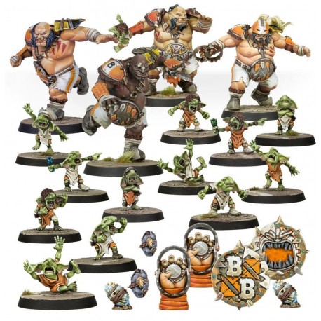 Equipo de Ogros de Blood Bowl: Fire Mountain Gut Busters.