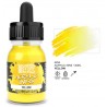 Acrylic ink opaque yellow, 30 ml.