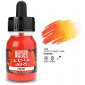 Acrylic ink opaque orange, 30 ml.