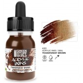 Acrylic ink transparent brown, 30 ml.