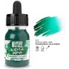 Acrylic ink transparent cold green, 30 ml.