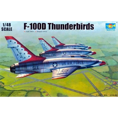 F-100D en esquema Thunderbirds. TRUMPETER 02822