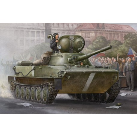 Russian PT-76 Light Amphibious Tank. TRUMPETER 00379