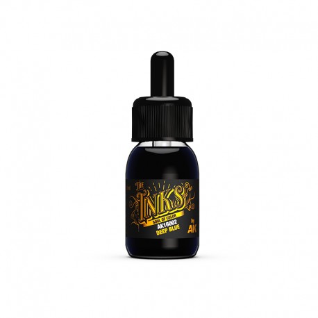 Tinta azul intenso, 30 ml.