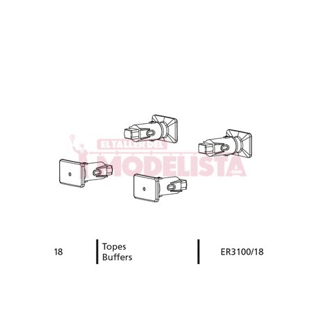 Buffer set (x4). ELECTROTREN ER3100/18