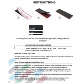 Aluminium alloy sanding board, green.