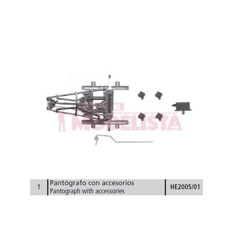 Pantograph with accesories. RENFE 279.