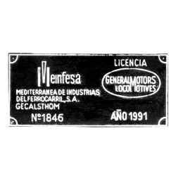 Placas constructor "MEINFESA".