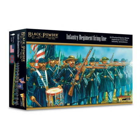 American Civil War: Infantry Regiment Firing Line.