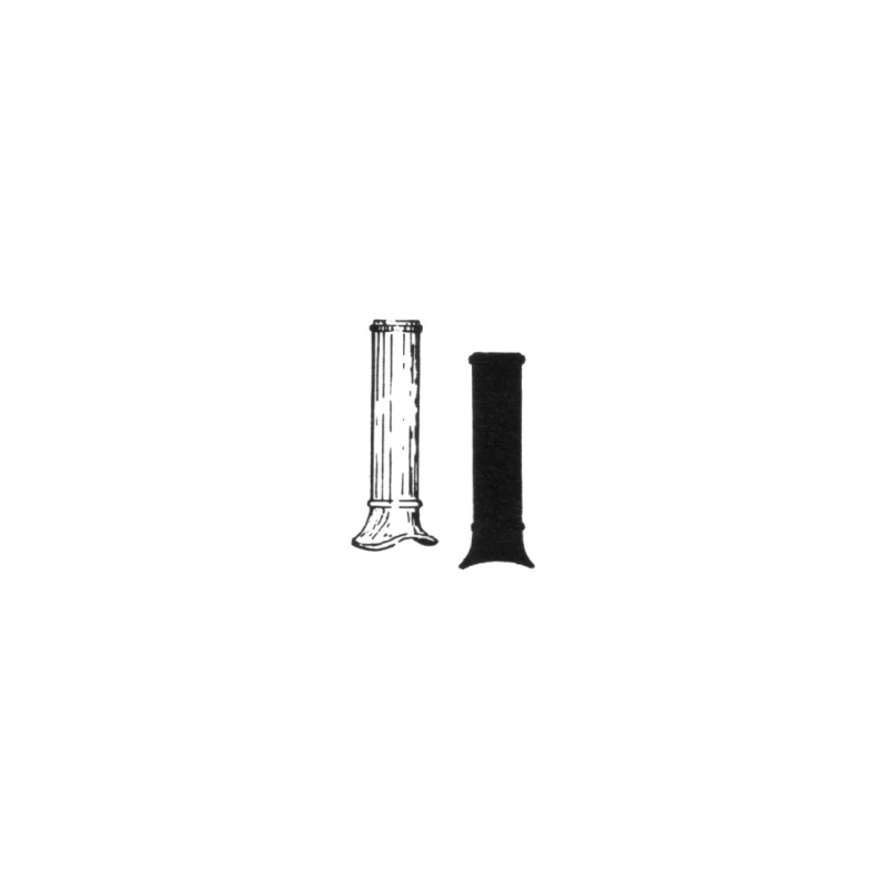 Chimenea recta con aro superior e inferior. TRAIN KITS 291