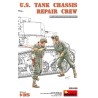 US tank chassis repair crew.