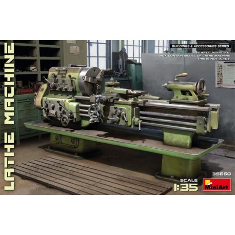 Lathe machine.