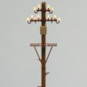 Electric wood pole with box and platform. RB 2812