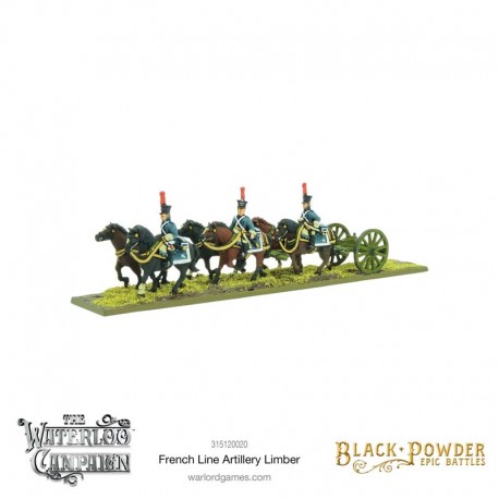 Napoleonic French Line Artillery Limber. Black Powder.