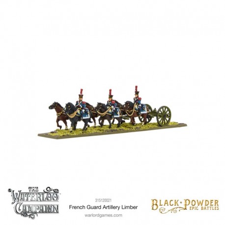 Napoleonic French Guard Artillery Limber. Black Powder.