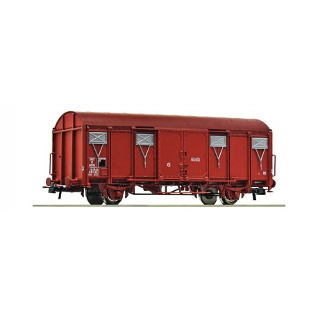 Covered goods wagon.