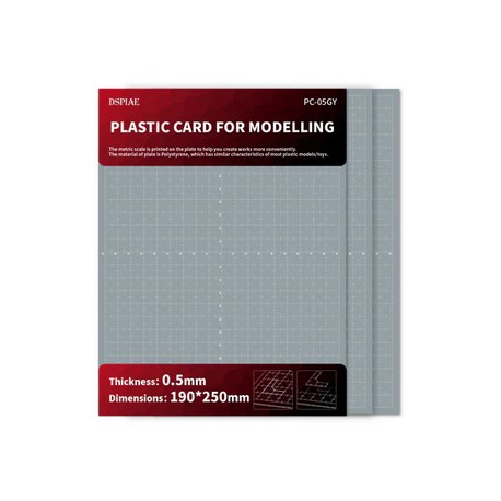 Plastic Card For Modelling. 0.5mm (3 hojas).