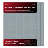 Plastic Card For Modelling. 0.5mm (3 hojas).